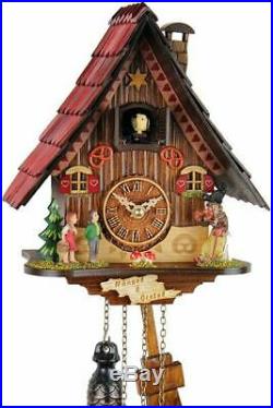Hansel & Gretel 24cm- Cuckoo Clock Cuckoo Clock Real Wood New Battery