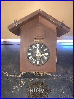 Heck 8 Day Cuckoo Clock Parts Unit Missing Back Plate. Made in Germany