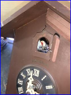 Heck 8 Day Cuckoo Clock Parts Unit Missing Back Plate. Made in Germany