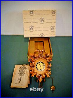 Hekas Kuckuck German Mini Wooden Cuckoo Clock Black Forest Wood Birdhouse Design