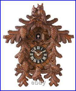 Hones 8710-4 Carved Owls 8-Day Cuckoo-Clock
