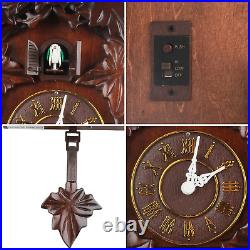 Kendal Handcrafted Wood Cuckoo Clock MX313 Dark Cherry