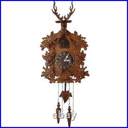 Kendal Large Handcrafted Wood Cuckoo Clock MX015-2 MX015-2, Brown