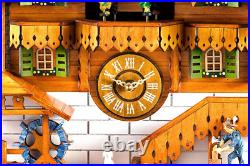 Kintrot Cuckoo Clock Black Forest Quartz Wall Clock Pendulum Movable Bird, Dance