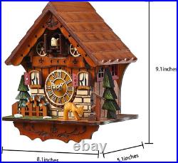 Kintrot Cuckoo Clock Handcrafted Traditional Black Forest Wood Clock Wall Decor