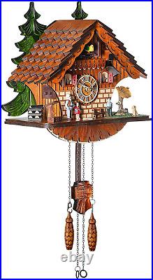 Kintrot Cuckoo Clock Traditional Chalet Black Forest House Clock Handcrafted Woo