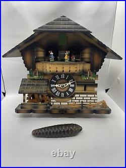 Lador Switzerland Holzhackermarsch 3 Chain Cuckoo Clock Vintage Check Photos