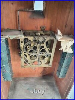 Large Antique Carved German 8 day Cuckoo Clock For Restore