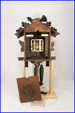 Large Antique Working Wall Hanging Cuckoo Clock By Gordian Hettich Sohn. G. H. S