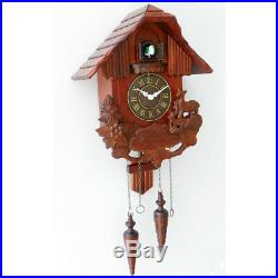 Large Vintage Bird Clock Hardware Wood Cuckoo Wall Clock Home Decor Decoration