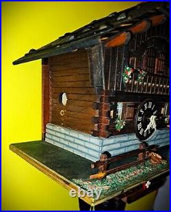 Large size Swiss Mountain Chalet with Jack Daniel dog by Schleich