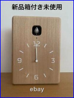 Lemnos CUCU Cuckoo Clock Wood Natural LC10-16 NT With Light Sensor (New)