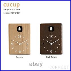 Lemnos CUCU Cuckoo Wall Clock Natural LC10-16 3 Light Sensor Wood Made in Japan