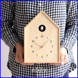Lemnos Cuckoo Clock Analog Birdhouse Natural NY16-12 NT 18.1×26.8×9.8cm New