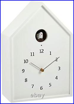 Lemnos Wall Clock Birdhouse Clock White Natural Plywood NY16-12 NEW from Japan