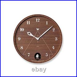 Lemnos Wall Cuckoo Clock Pace Analog Wooden Frame Brown Color LC17-14 BW 10inch