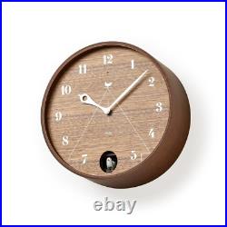 Lemnos Wall Cuckoo Clock Pace Analog Wooden Frame Brown Color LC17-14 BW 10inch