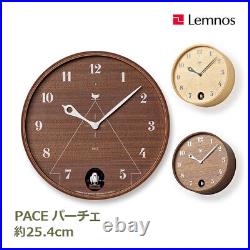 Lemnos Wall Cuckoo Clock Pace Analog Wooden LC17-14 Frame Brown Color BW 10inch