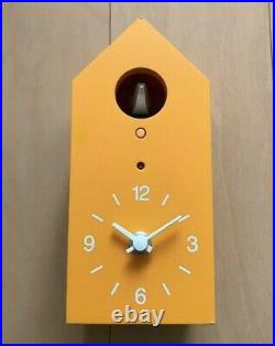MUJI Cuckoo Yellow Clock Rare Limited Edition Handmade Bellows 2014 JAPAN