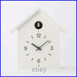 MUJI Handmade Cuckoo Clock Large White Night Shut-Off Xmas Gift New Japan