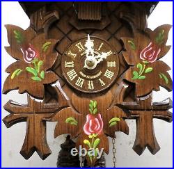 Mint Lightly Used Gorgeous German Black Forest Carved Cuckoo Clock With Coa