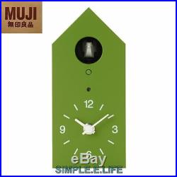 Muji Limited Edition Green Cuckoo Clock Mj-ccg1 Handmade Bellows With Tracking