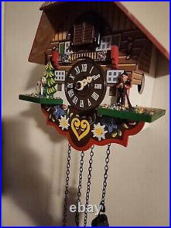 Musical Multi-Colored Quartz Cuckoo Clock Made in Germany