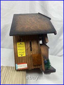 NEW Vtg CUENDET German Swiss Musical Cuckoo Clock Black Forest Mill Home 7514-15