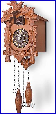 New Handcrafted Wood Cuckoo Clock, House Room Gift Beauty, Decor
