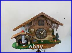 New Original Black Forest Cuckoo Clock&Weather-House, Quartz Incl Batt! Handmade