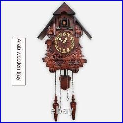 New style Solid Wood Carving Cuckoo Wall Clock Room Living Living Room Music