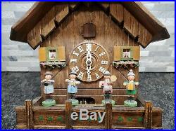 Nice German Black Forest Animated Band Musical Cuckoo Clock L23