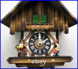 Nice German Black Forest Musical Edelweiss Serenade Swiss Chalet Cuckoo Clock