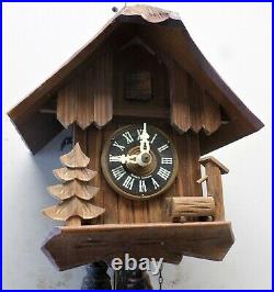 Nice Working Black Forest German David Hones Mountain Chalet Cuckoo Clock