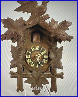 Older Carved Wood Cuckoo Clock