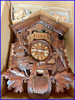 Original Authentic German Cuckoo Clock by Hekas 1-day-movement