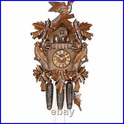Original German Cuckoo Clock 8-day-movement Carved-Style 50cm by Hekas