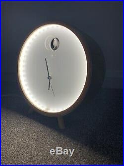 PLEX 211TL Birch DIAMANTINI & DOMENICONI Luminous Cuckoo Mantel LED Clock