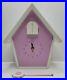 Pottery Barn Kids Pink Cuckoo Birdhouse Clock. New Movement