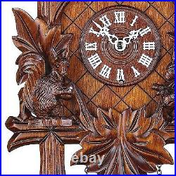Quartz Cuckoo Clock 5 Leaves, Bird, Squirrel TU 363 Q