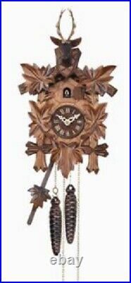 Quartz Movement Deer Head with Leaves German Cuckoo Clock with Music Germany