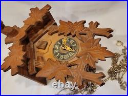 REGULA Carved Wooden Germany Cuckoo Wall Clock For Parts Or Repair