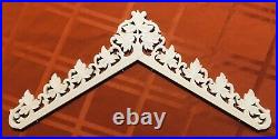 Railroad Cuckoo Clock Topper Crown XL 17-1/2 Solid Wood-Magnificent. 11 Leaves