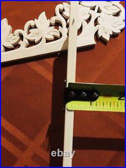 Railroad Cuckoo Clock Topper Crown XL 17-1/2 Solid Wood-Magnificent. 11 Leaves