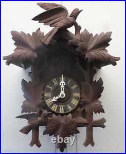 Rare Antique German Berg Import Black Forest 2 Bird Musical Cuckoo Clock Project