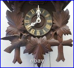Rare Antique German Berg Import Black Forest 2 Bird Musical Cuckoo Clock Project