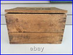 Rare Black Forest Germany 1940s Wood Shipping Crate Schmeckenbecher Clock