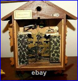Rare Vintage German Ueber den Wellen Cuckoo Clock For Repair or Parts