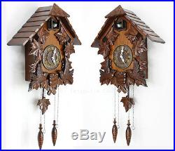 Retro European Vintage Cuckoo Clock Cuckoo Clock Hand-carved wood wall clock