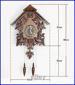 Retro European Vintage Cuckoo Clock Cuckoo Clock Hand-carved wood wall clock